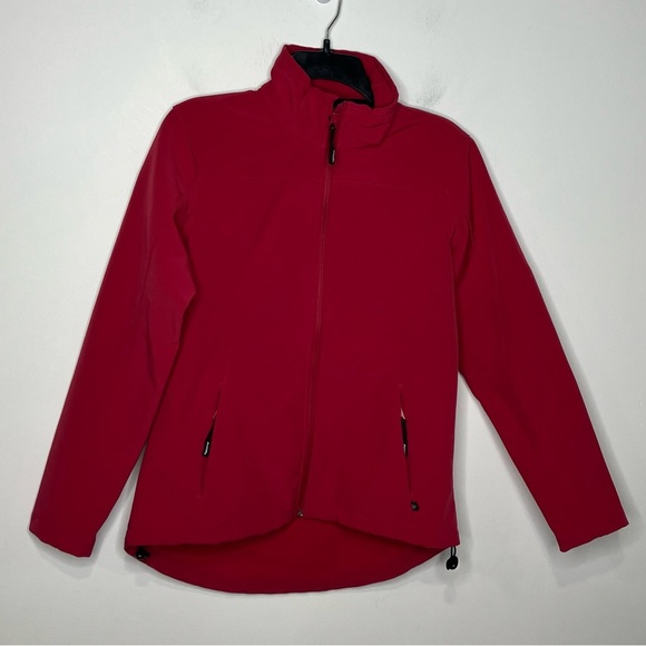 Dickies soft shell jacket hot pink women’s size small casual outdoor work wear - Picture 1 of 5